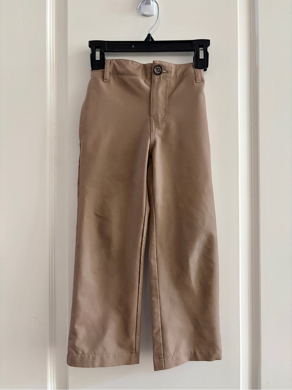 Kids Classic Straight-Leg Khaki Pants - Tan
